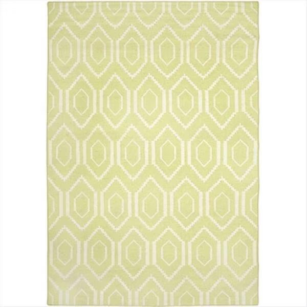 9 Ft. X 12 Ft. Large Rectangle Contemporary Dhurries- Green And Ivory- Flatweave Rug, Safavieh, Mfr#: DHU556A-9